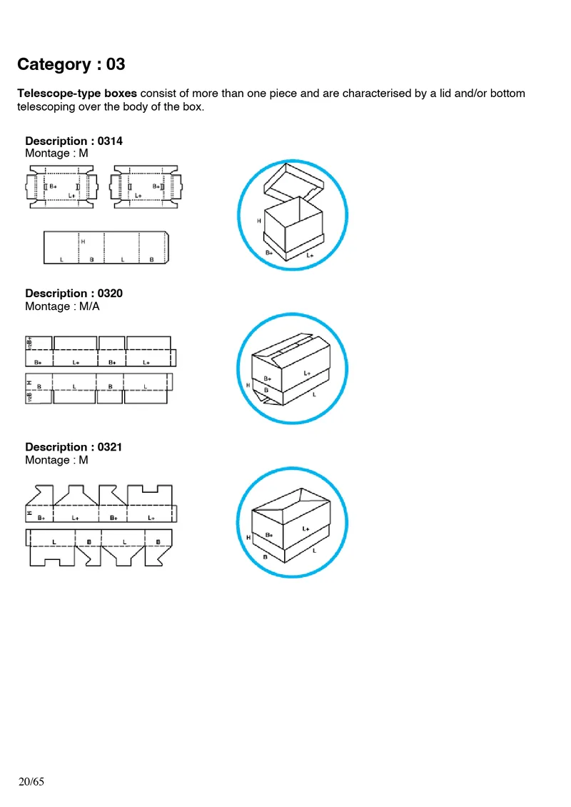 FEFCO 0314, 0320, 0321
