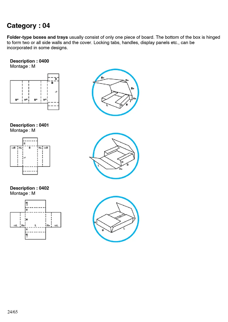 FEFCO 0400, 0401, 0402