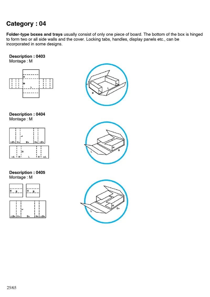 FEFCO 0403, 0404, 0405