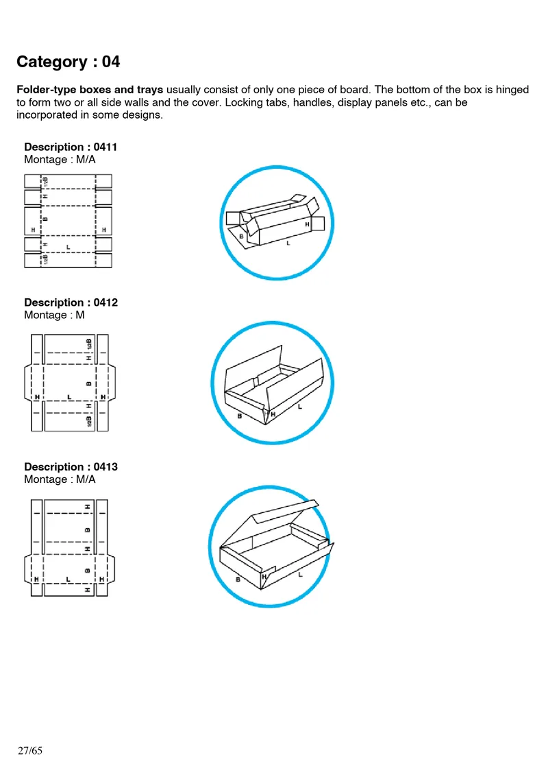 FEFCO 0411, 0412, 0413