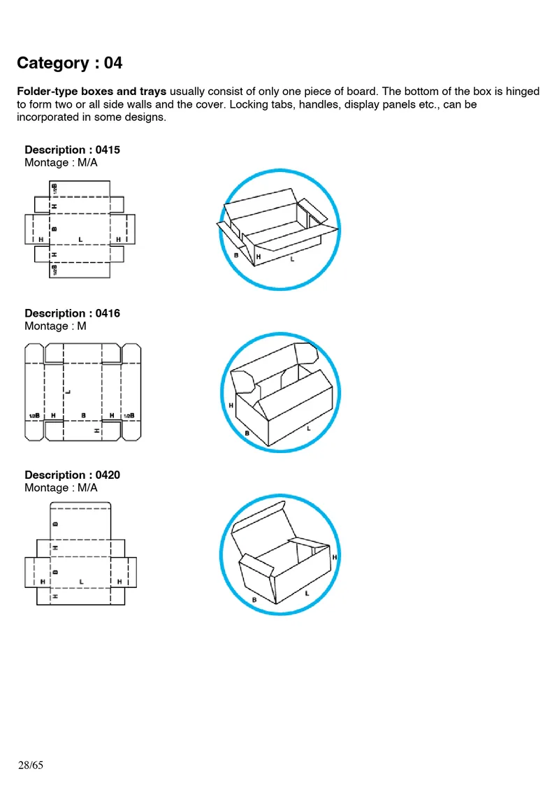 FEFCO 0415, 0416, 0420
