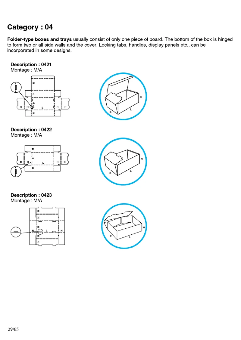 FEFCO 0421, 0422, 0423
