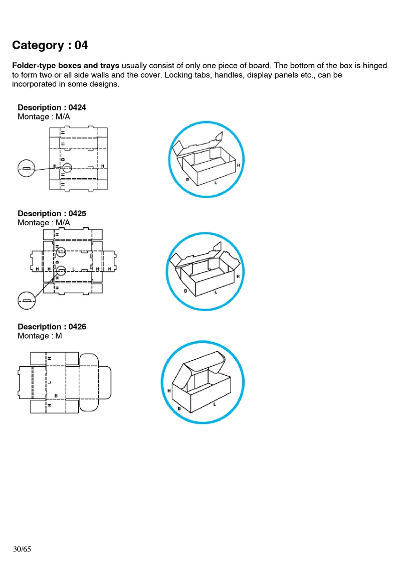 FEFCO 0424, 0425, 0426