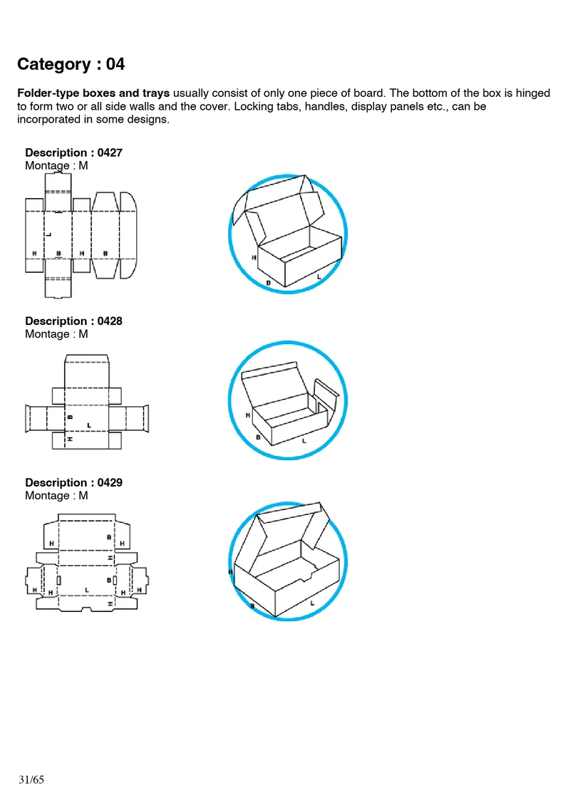 FEFCO 0427, 0428, 0429