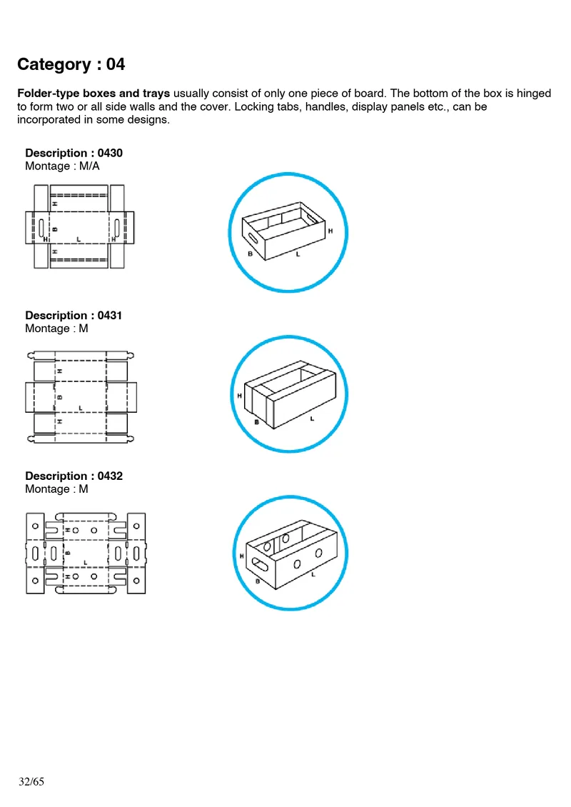 FEFCO 0430, 0431, 0432
