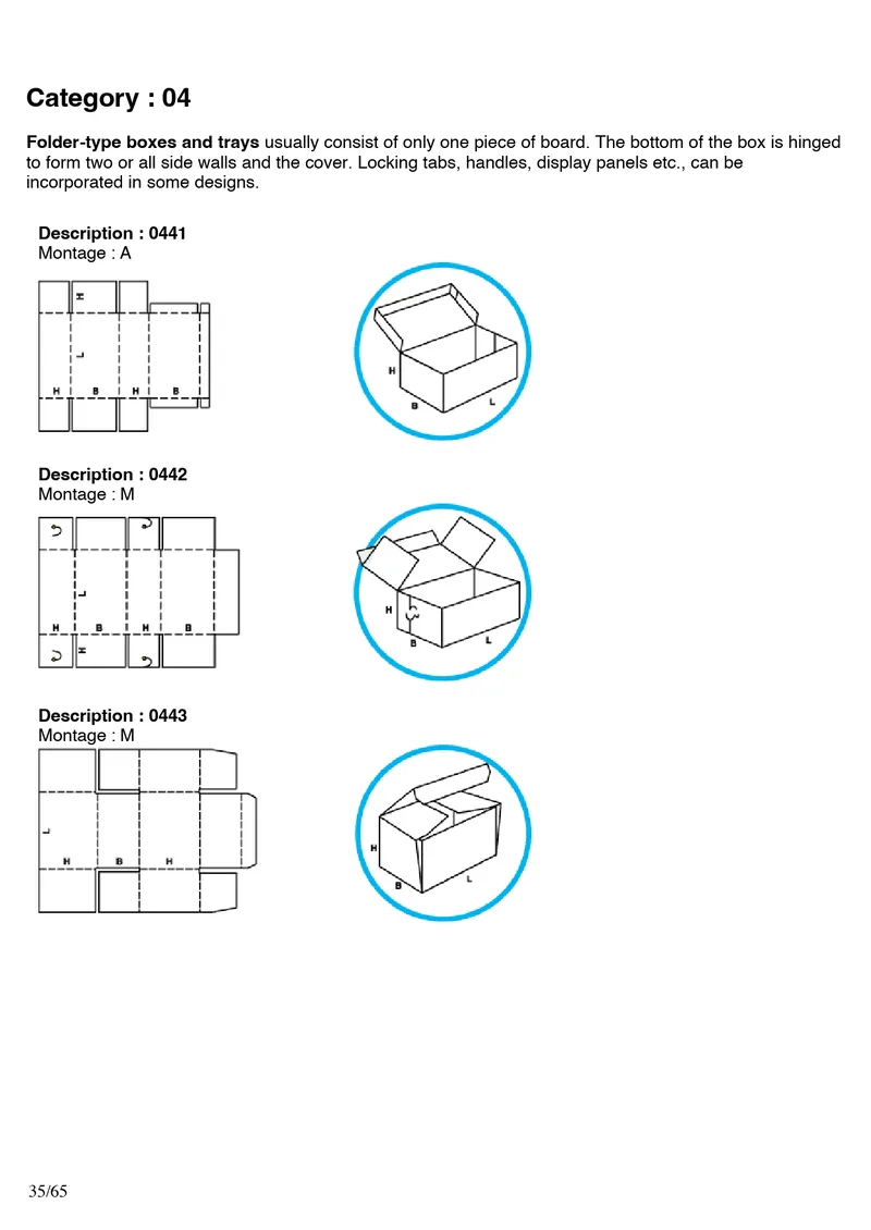 FEFCO 0441, 0442, 0443