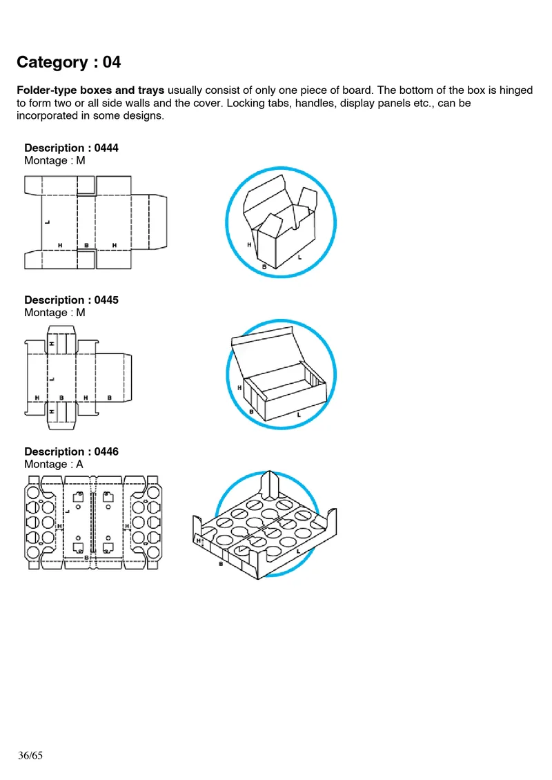 FEFCO 0444, 0445, 0446
