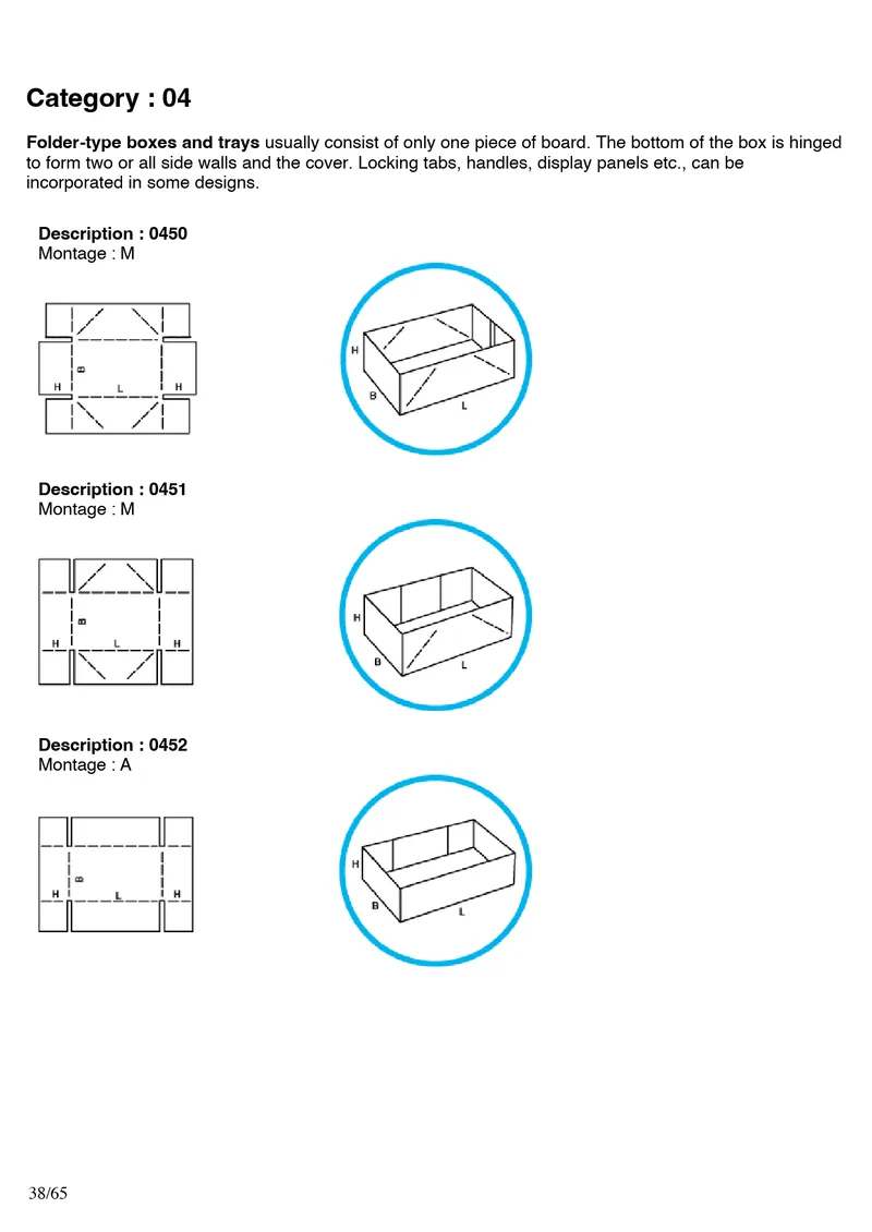 FEFCO 0450, 0451, 0452