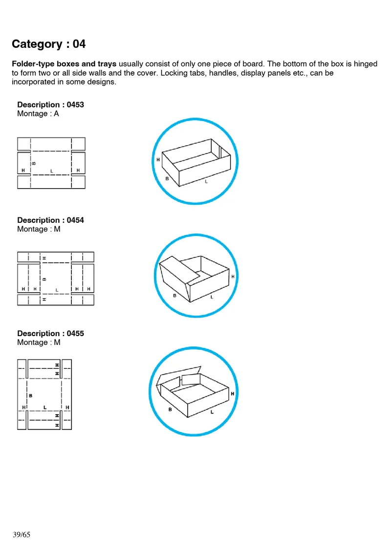FEFCO 0453, 0454, 0455