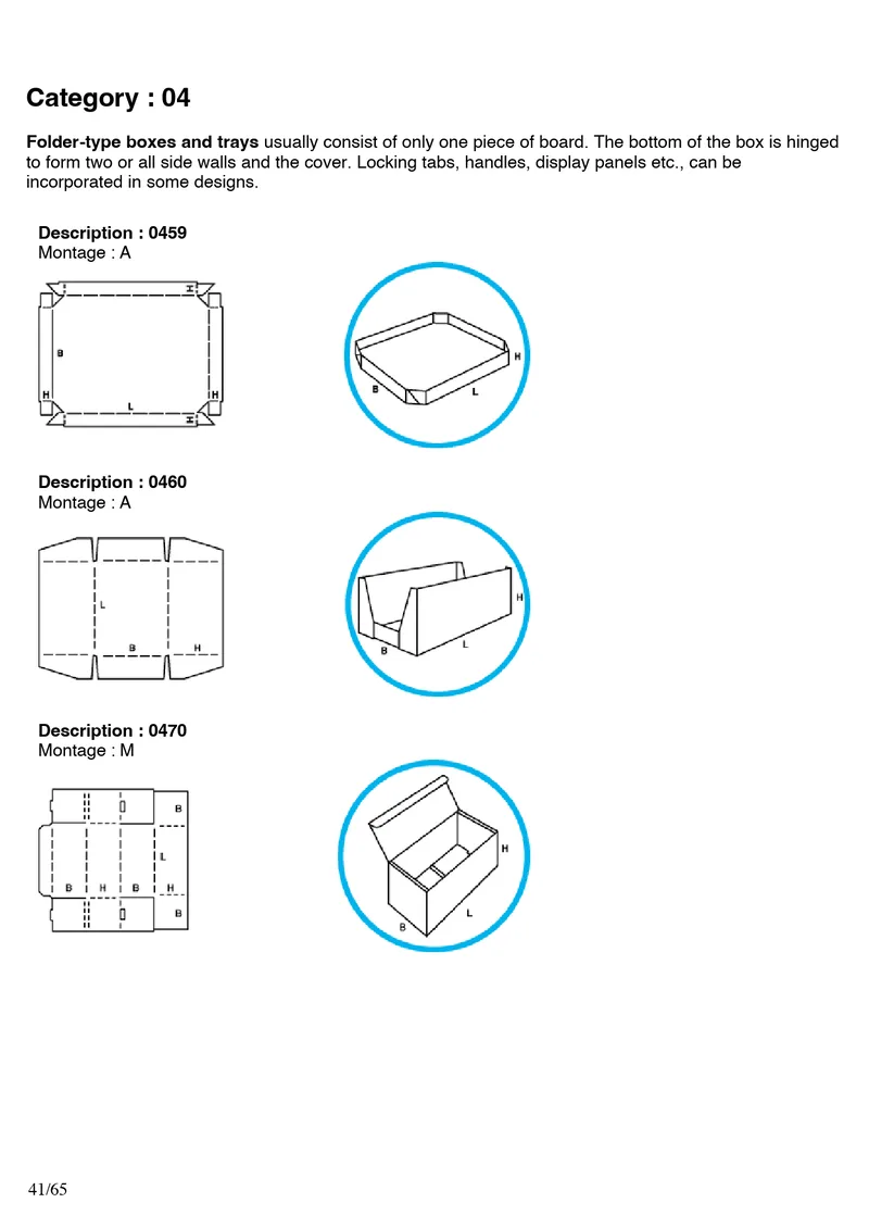 FEFCO 0459, 0460, 0470