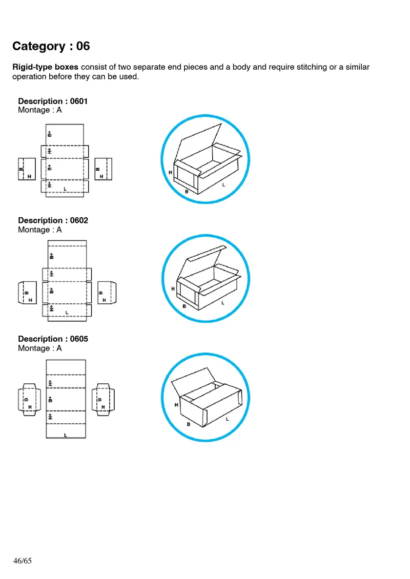 FEFCO 0601, 0602, 0605