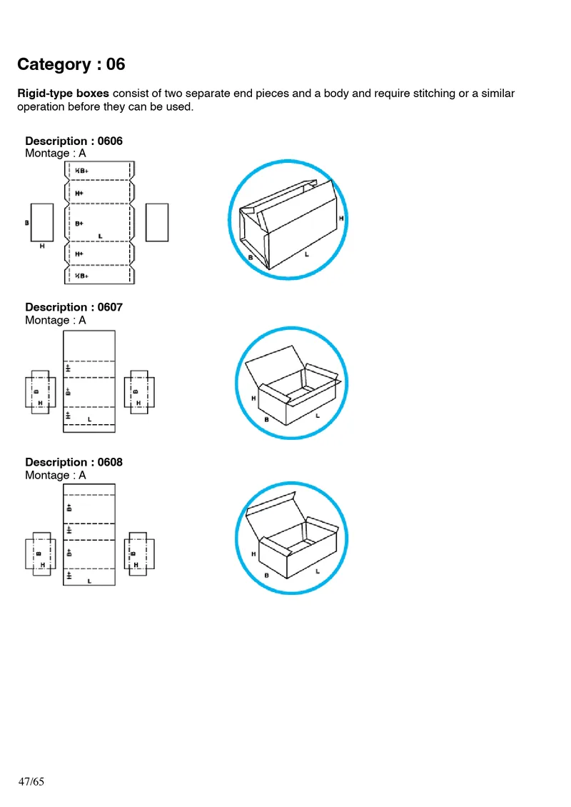 FEFCO 0606, 0607, 0608